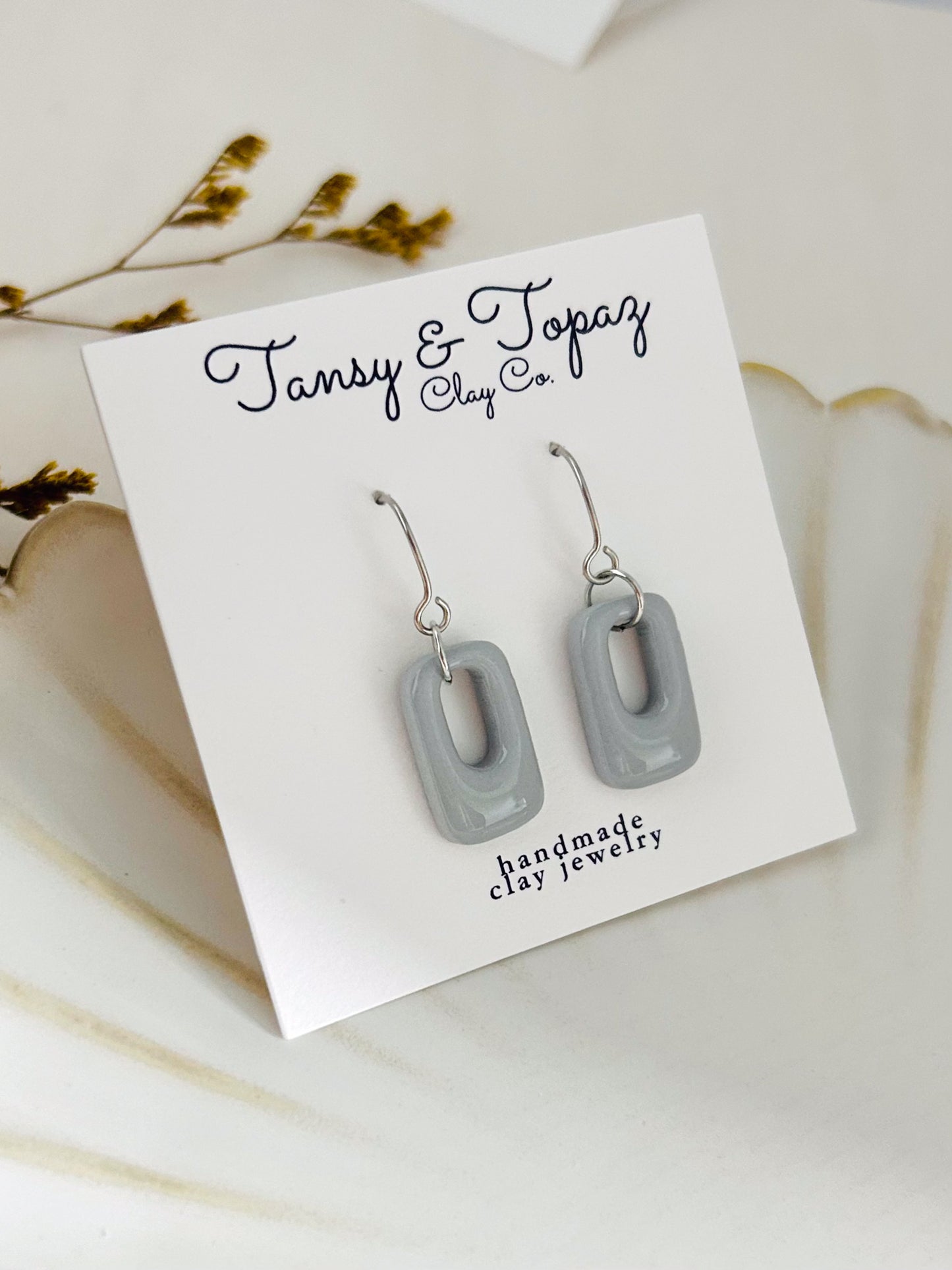 Summer Color Season Mini Geometric Dangle Earrings