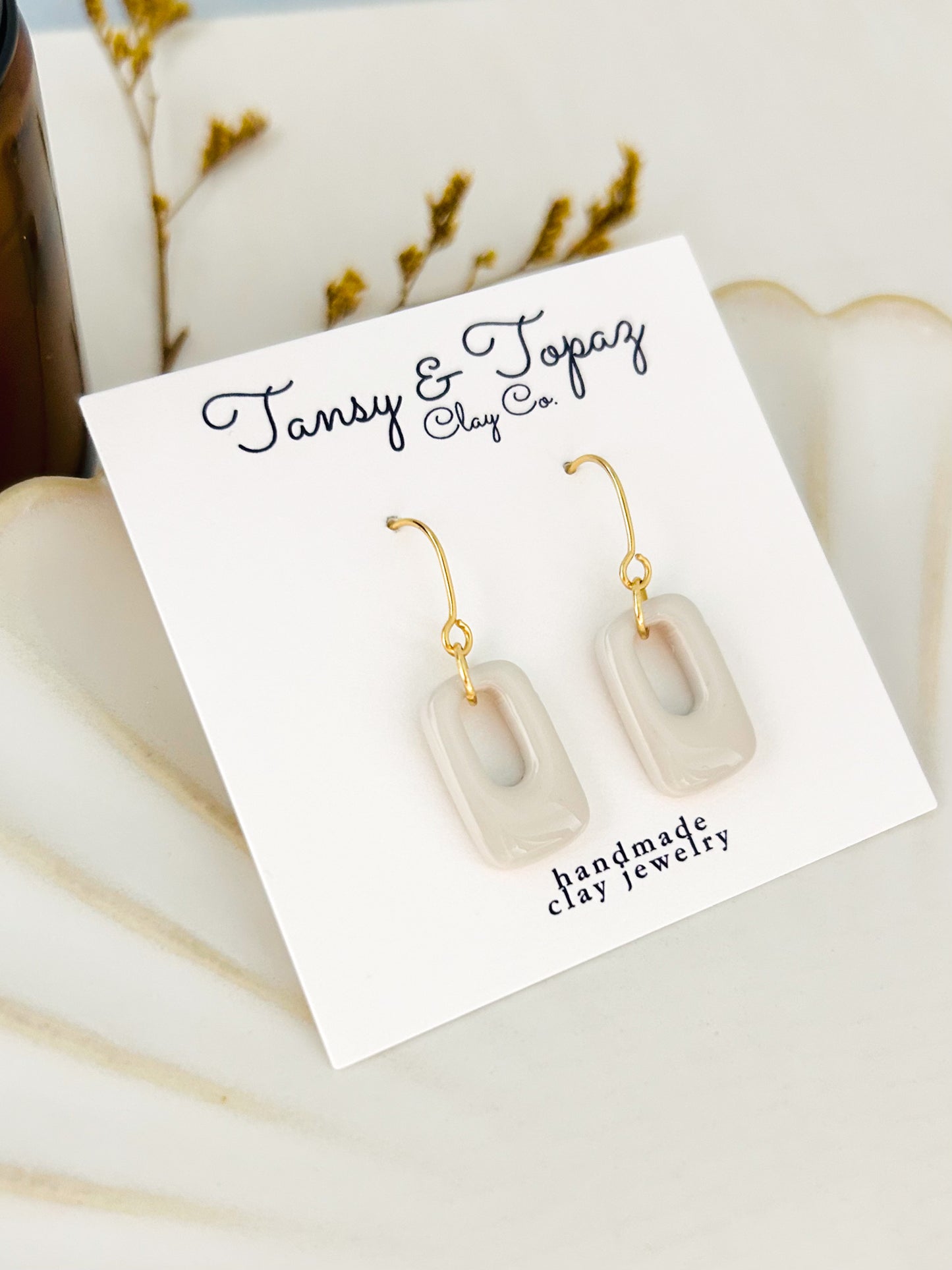 Spring Color Season Mini Geometric Dangle Earrings