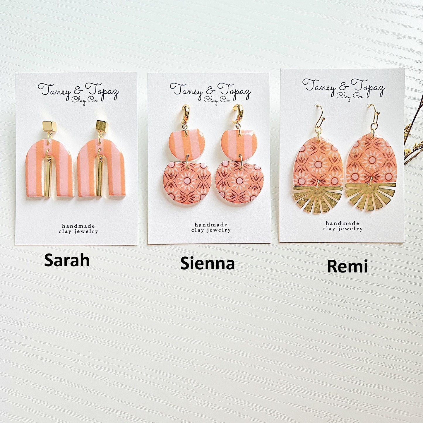 Polymer Clay Earrings: Coastal Beachy Theme Jewelry - Summer Vacation Jewelry - Beach Themed Accessories - Handmade Jewelry - Gift for Her