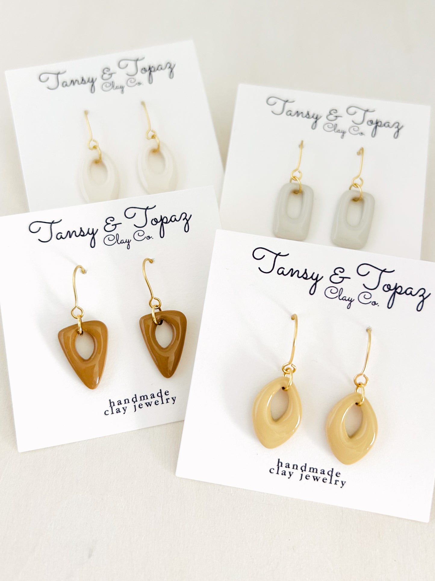 Spring Color Season Mini Geometric Dangle Earrings