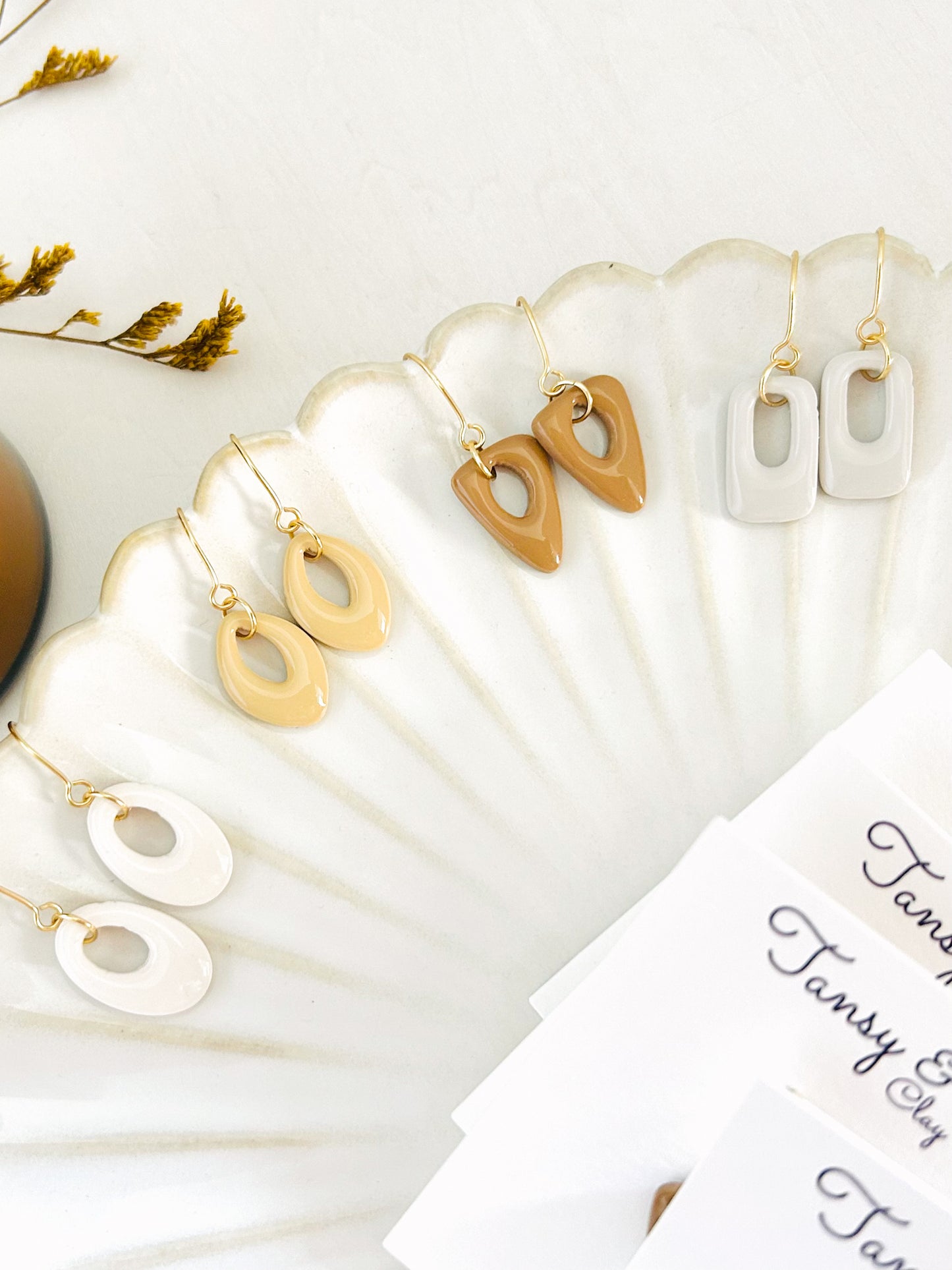 Spring Color Season Mini Geometric Dangle Earrings