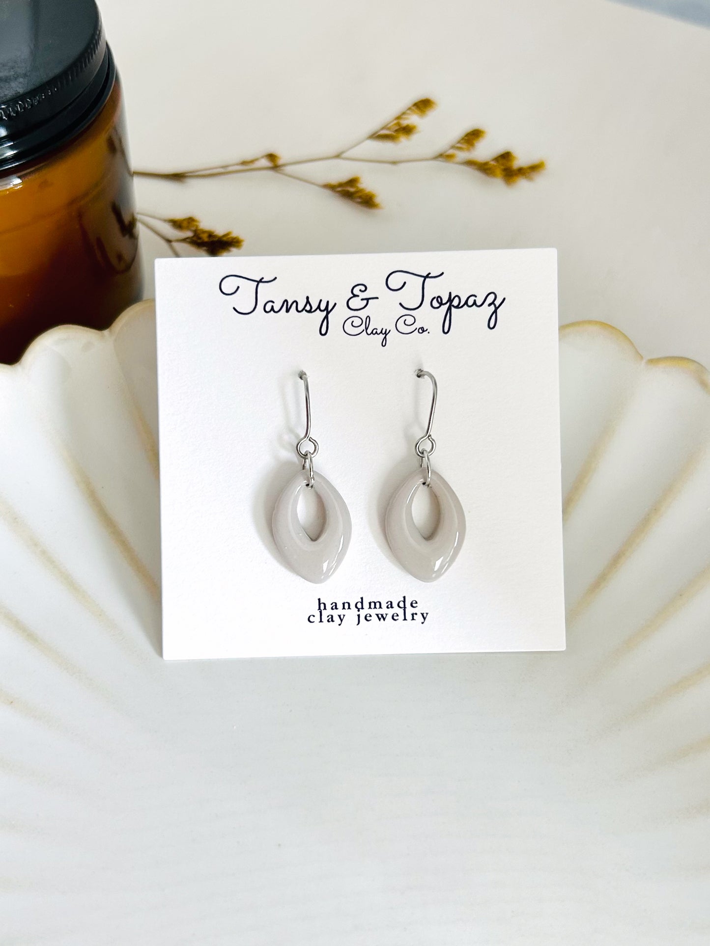 Summer Color Season Mini Geometric Dangle Earrings