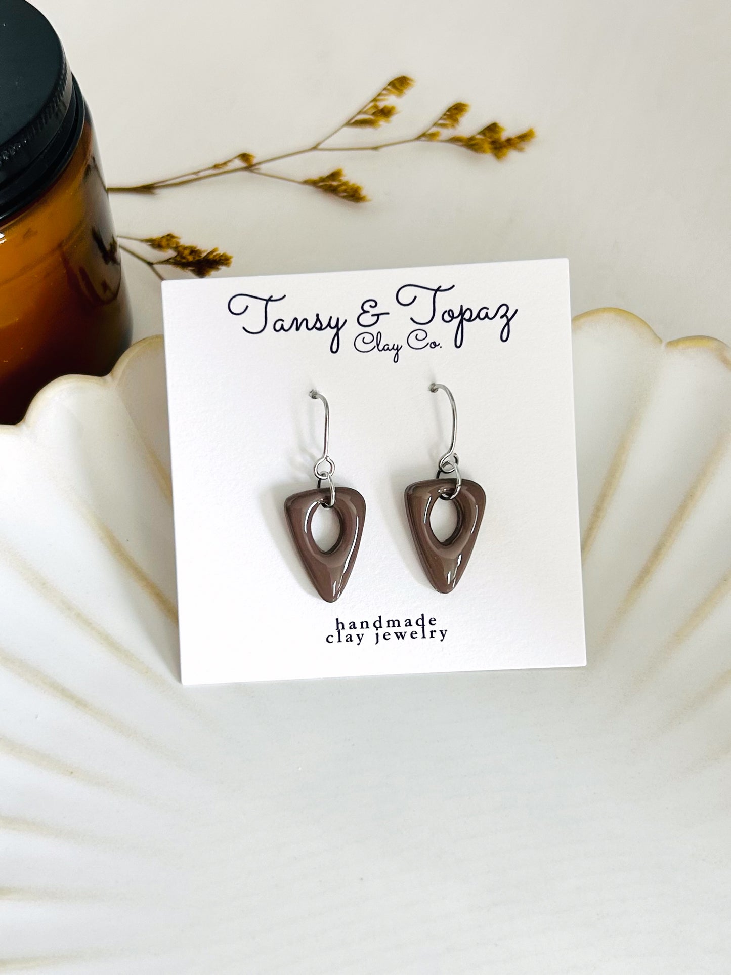 Summer Color Season Mini Geometric Dangle Earrings