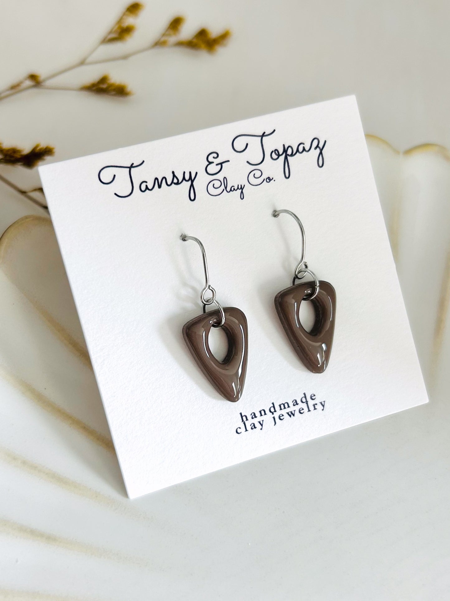 Summer Color Season Mini Geometric Dangle Earrings
