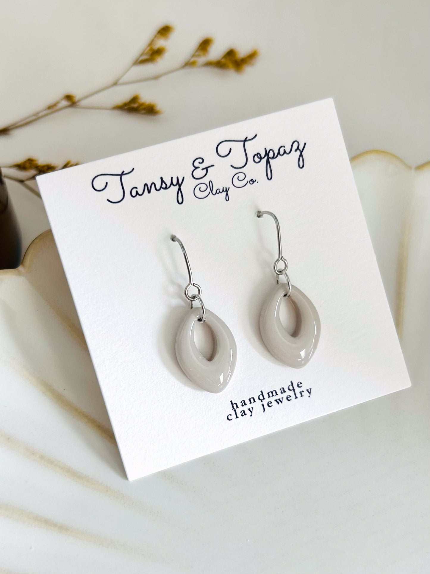 Summer Color Season Mini Geometric Dangle Earrings