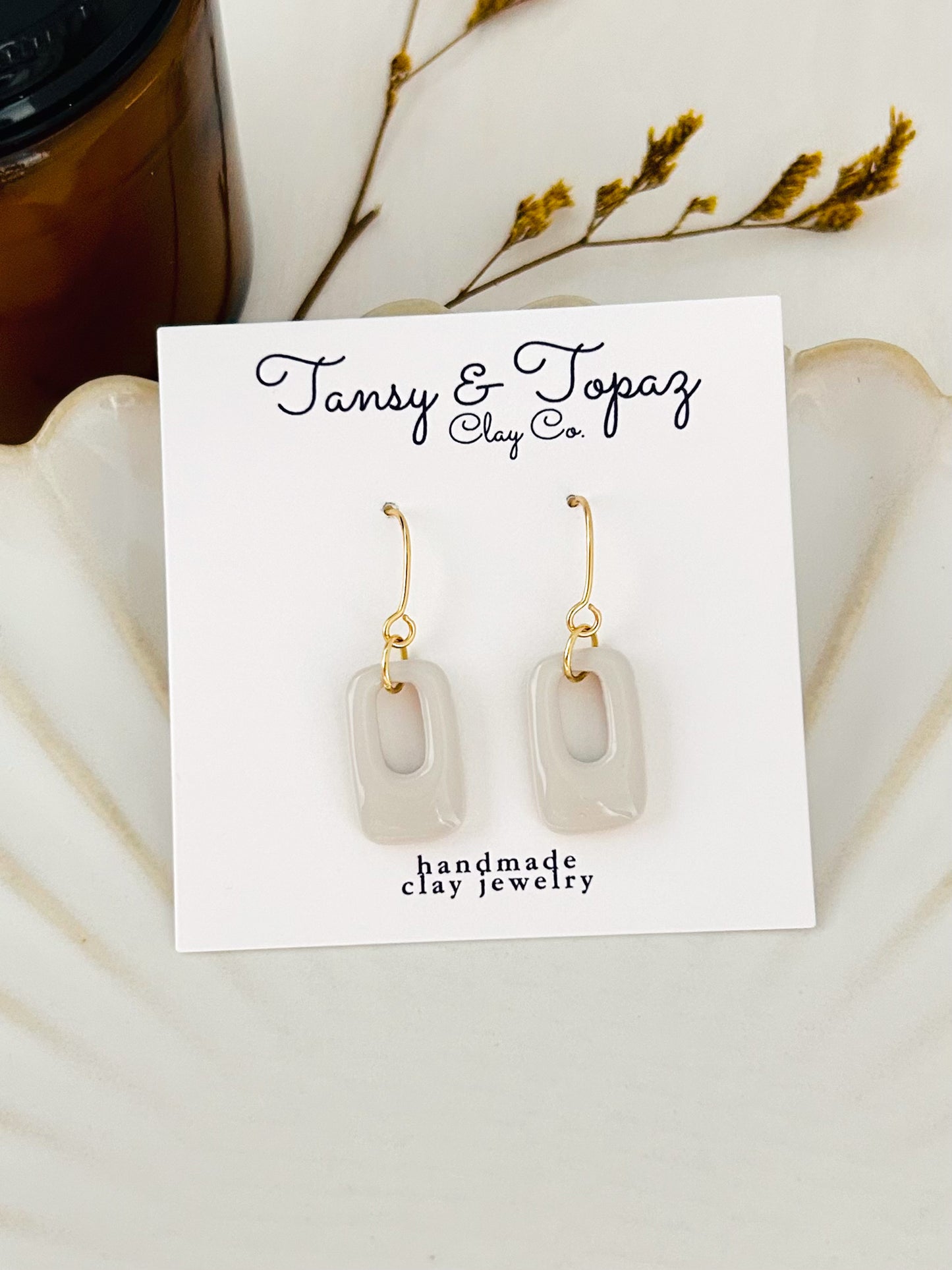 Spring Color Season Mini Geometric Dangle Earrings