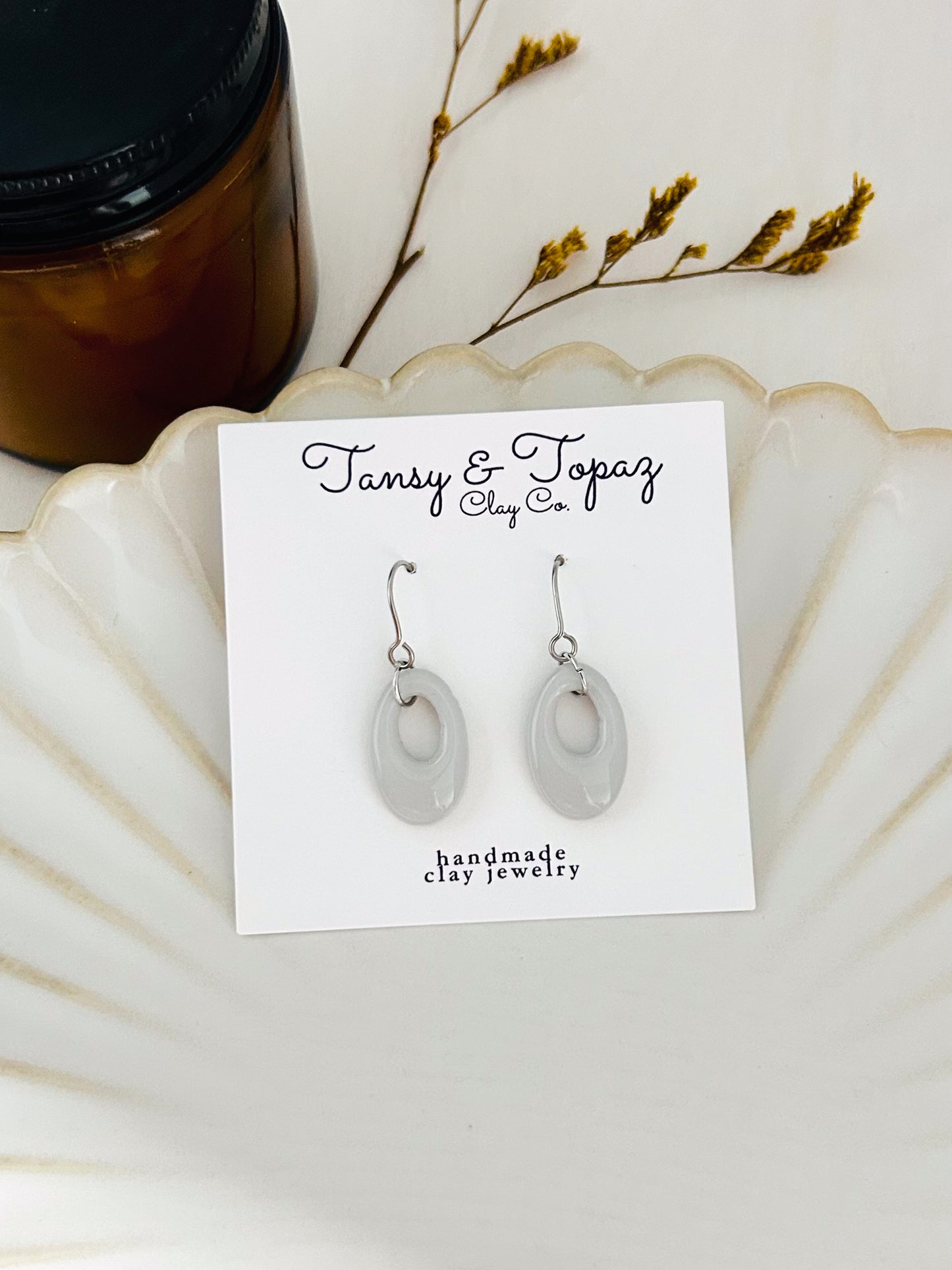 Winter Color Season Mini Geometric Dangle Earrings
