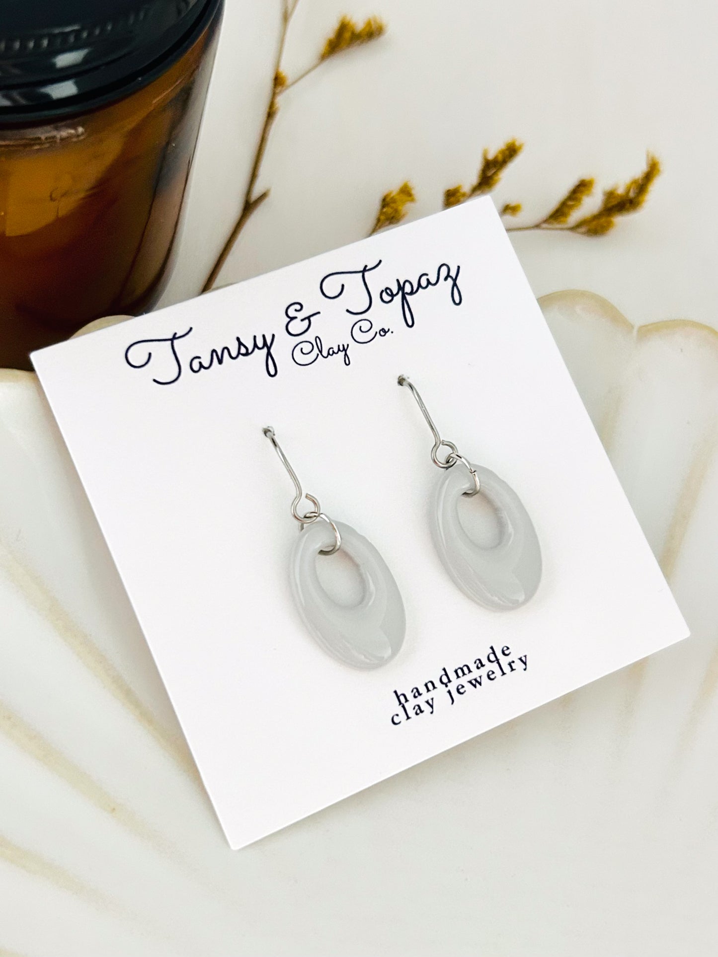 Winter Color Season Mini Geometric Dangle Earrings