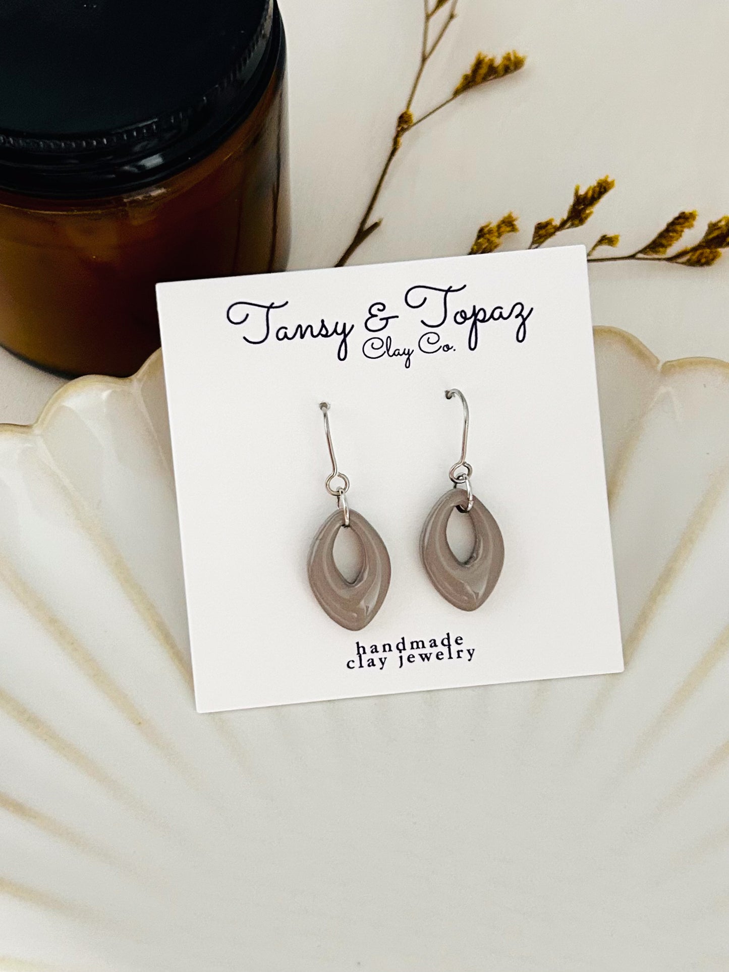 Winter Color Season Mini Geometric Dangle Earrings