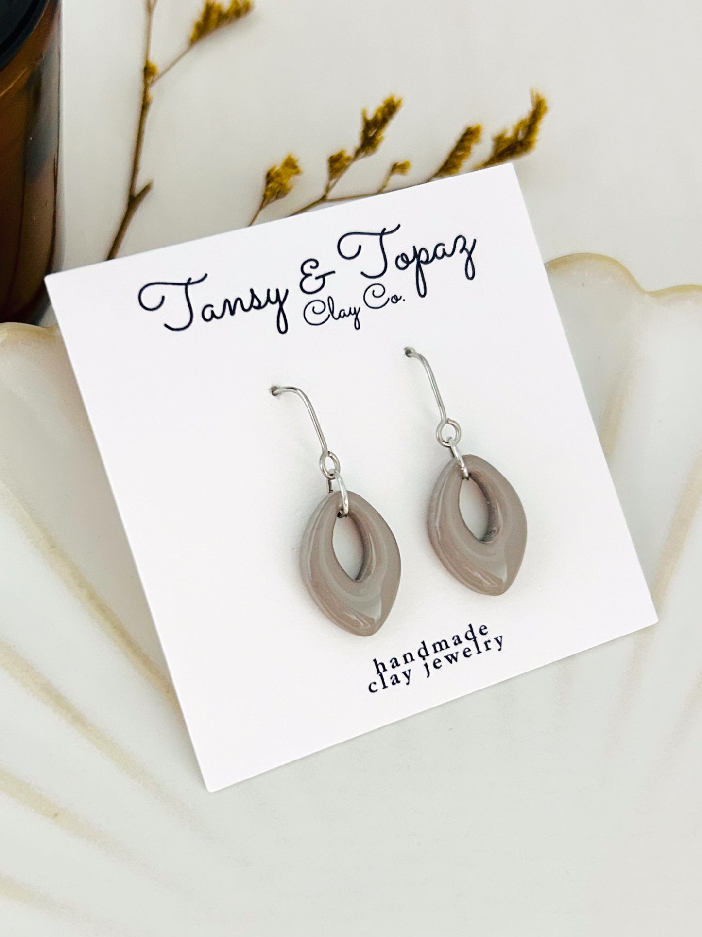 Winter Color Season Mini Geometric Dangle Earrings
