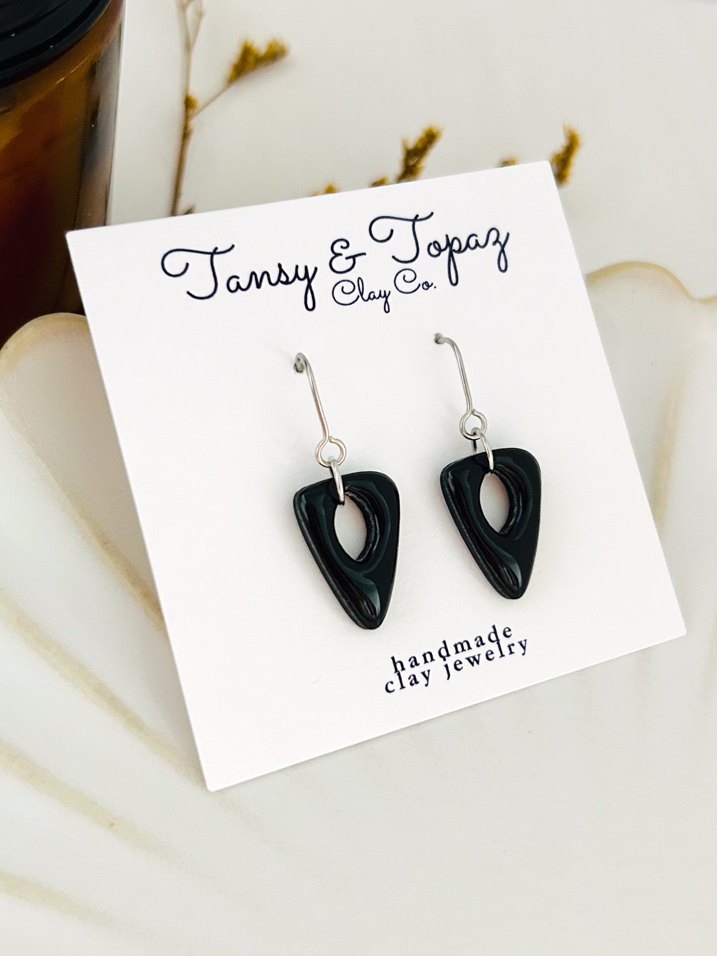 Winter Color Season Mini Geometric Dangle Earrings