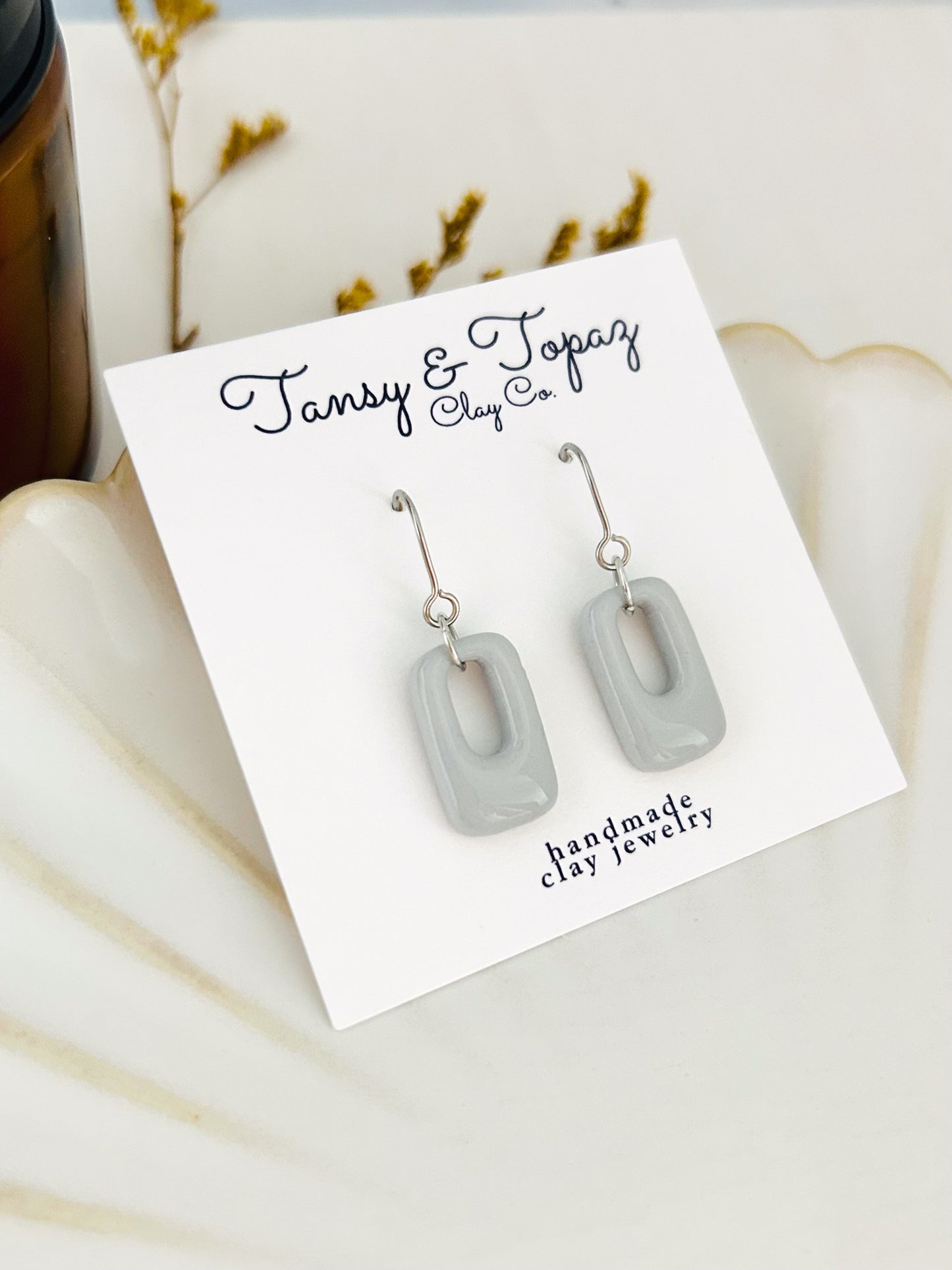 Winter Color Season Mini Geometric Dangle Earrings