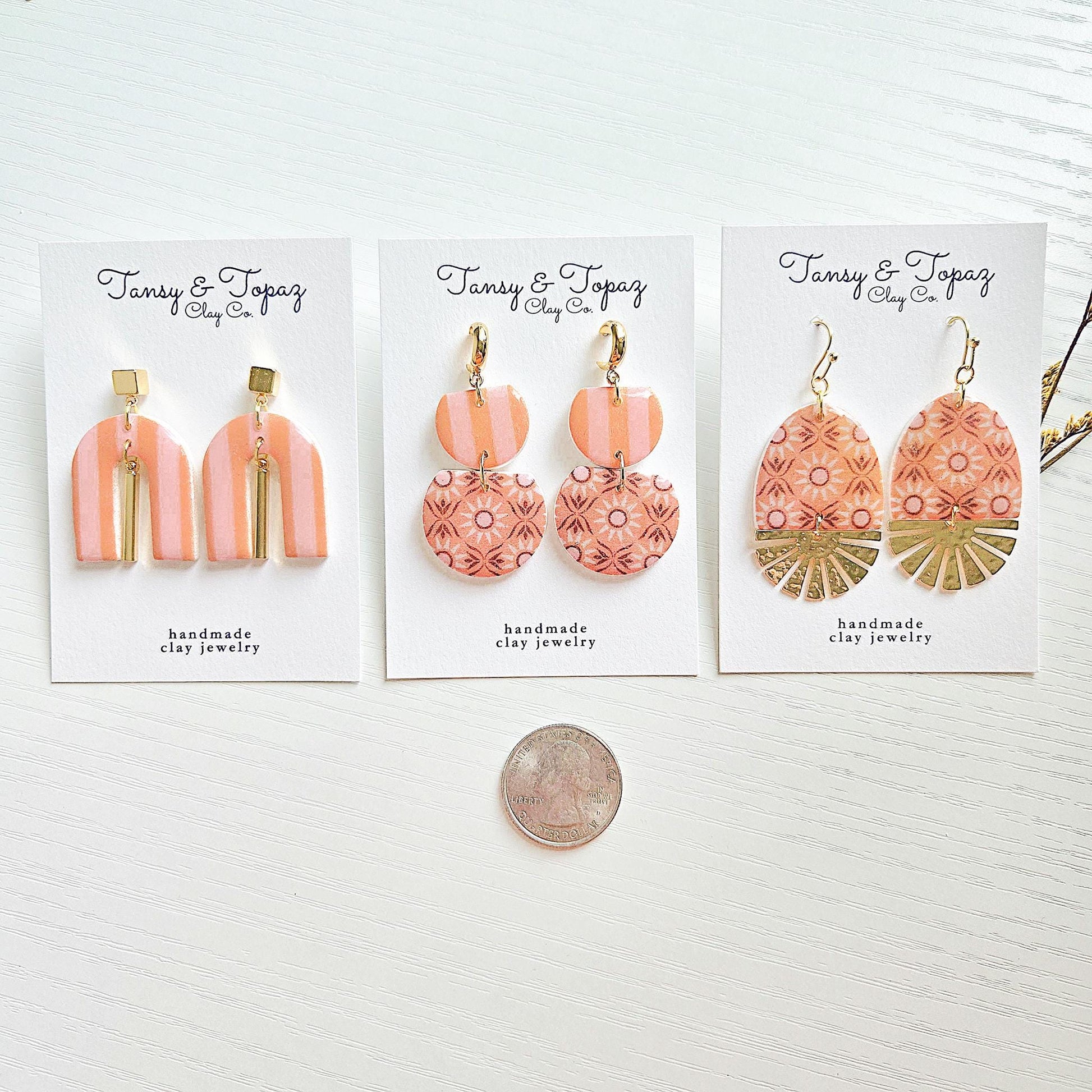 Polymer Clay Earrings: Coastal Beachy Theme Jewelry - Summer Vacation Jewelry - Beach Themed Accessories - Handmade Jewelry - Gift for Her